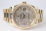 ROLEX 2005 YELLOW GOLD DAY-DATE PRESIDENT MOTHER OF PEARL DIAMOND DIAL 118238 BOX & PAPERS