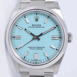 ROLEX 2022 OYSTER PERPETUAL 36 TURQUOISE TIFFANY BLUE 126000 BOX & PAPERS $14,500