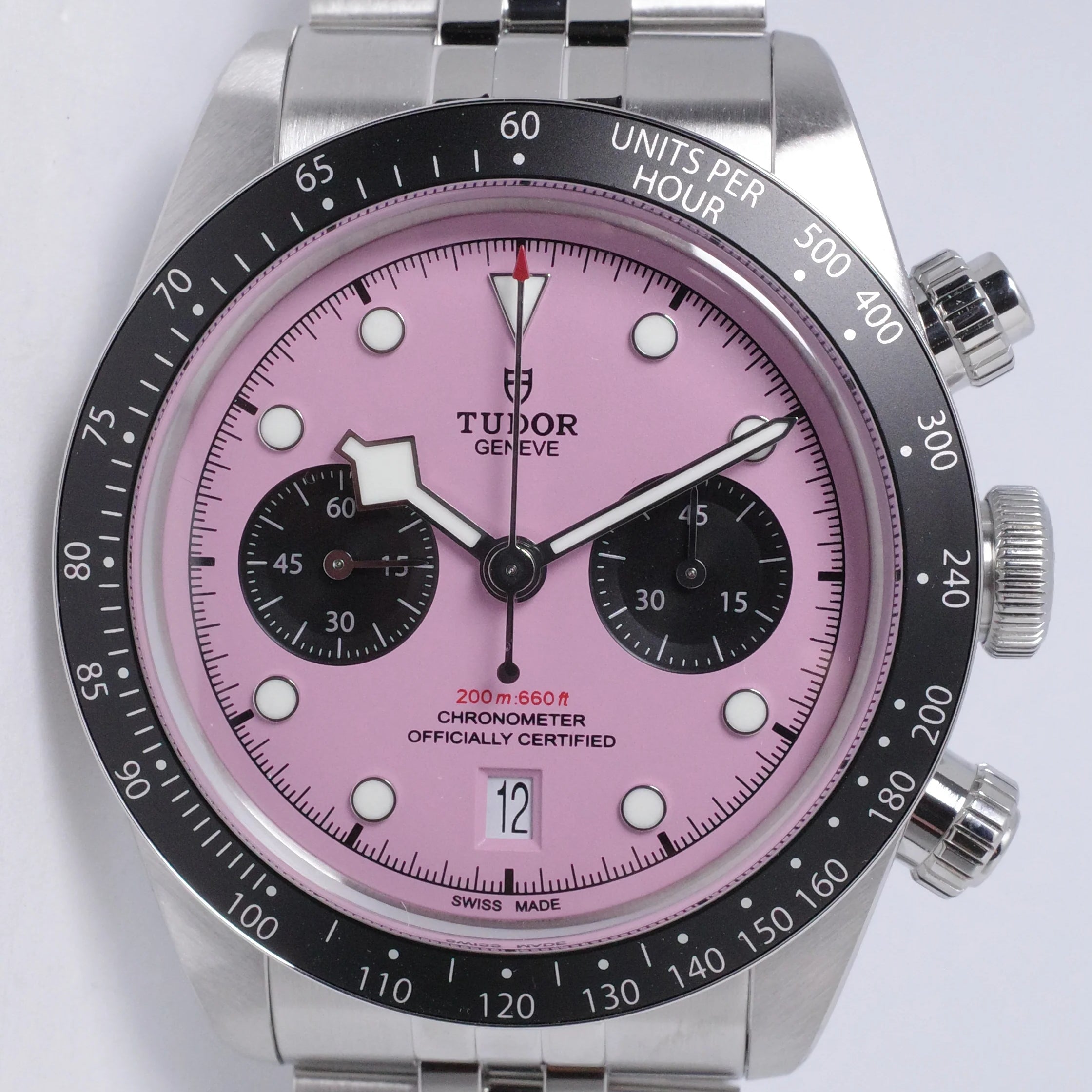 TUDOR NEW 2024 CHRONOGRAPH PINK DIAL DAVID BECKHAM M7936N BOX