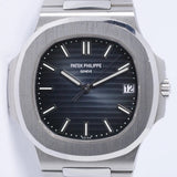PATEK PHILIPPE 2016 JUMBO NAUTILUS STAINLESS STEEL BLUE DIAL 5711/1A-010 BOX & PAPERS $136,975