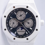 AUDEMARS PIGUET 41mm ROYAL OAK WHITE CERAMIC PERPETUAL CALENDAR 26579CB BOX & PAPERS $299,975
