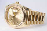 ROLEX 2024 YELLOW GOLD DAY-DATE 40 CHAMPAGNE DIAL 228238 BOX & PAPERS $43,500