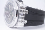 AUDEMARS PIGUET WHITE GOLD ROYAL OAK OFFSHORE ALL FACTORY INVISIBLE SET BAGUETTE DIAMOND CASE & DIAMOND BEZEL 26425BC