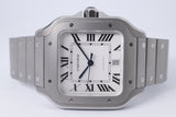 CARTIER TITANIUM SANTOS AUTOMATIC LARGE WSSA0089 COMPLETE BOX & PAPERS