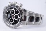 ROLEX 2024 DAYTONA STAINLESS STEEL & CERAMIC BEZEL BLACK DIAL 126500 BOX & PAPERS $28,975