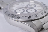 ROLEX DAYTONA ZENITH WHITE DIAL UNPOLISHED COMPLETE SET 16520 BOX & PAPERS