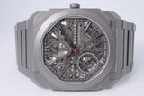 BVLGARI TITANIUM OCTO FINISSIMO SKELETON 8 DAYS 103610 BOX & PAPERS $16,500