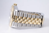 ROLEX NEW 2023 TWO TONE DATEJUST 36 CHAMPAGNE FLUTED MOTIF 126233 BOX & PAPERS