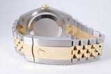 ROLEX NEW 2023 TWO TONE DATEJUST 36 CHAMPAGNE FLUTED MOTIF 126233 BOX & PAPERS