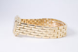 CARTIER 90s YELLOW GOLD PANTHERE MINI, ORIGINAL RECEIPTS, BOX & FRESH SERVICE PAPERS