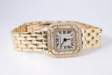 CARTIER 90s YELLOW GOLD PANTHERE MINI, ORIGINAL RECEIPTS, BOX & FRESH SERVICE PAPERS