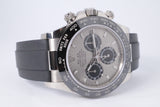 ROLEX 2017 WHITE GOLD DAYTONA OYSTER FLEX RUBBER STRAP 116519 BOX & PAPERS