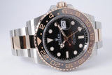 ROLEX 2024 TWO TONE GMT MASTER II ROSE GOLD & STEEL ROOT BEER 126711 BOX & PAPERS