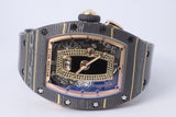 RICHARD MILLE 2023 RM037 BLACK NTPT & ROSE GOLD & CARBON, ONYX DIAMOND DIAL BOX & PAPERS