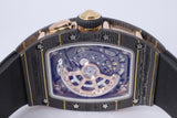 RICHARD MILLE 2023 RM037 BLACK NTPT & ROSE GOLD & CARBON, ONYX DIAMOND DIAL BOX & PAPERS