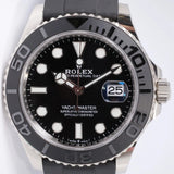 ROLEX 2022 WHITE GOLD YACHTMASTER 42 OYSTER FLEX 226659 BOX & PAPERS