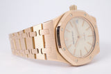 AUDEMARS PIGUET 36mm ROSE GOLD ROYAL OAK AUTOMATIC 14790OR BOX & PAPERS