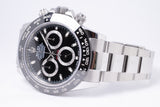 ROLEX NEW 2023 DAYTONA STAINLESS STEEL & CERAMIC BEZEL BLACK DIAL 116500 BOX & PAPERS