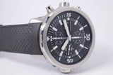IWC AQUATIMER CHRONOGRAPH STAINLESS STEEL BLACK DIAL IW376803 WATCH ONLY
