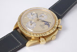 OMEGA YELLOW GOLD REDUCED SPEEDMASTER PERPETUAL CALENDAR BA 175.0037 WATCH ONLY $22,500