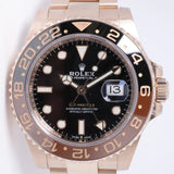 ROLEX EVEROSE ROSE GOLD ROOTBEER GMT CERAMIC BOX & PAPERS 126715