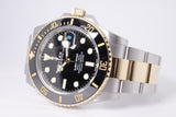 ROLEX 2022 41mm SUBMARINER TWO TONE BLACK DIAL 126613 BOX & PAPERS