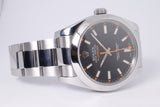 ROLEX OYSTER PERPETUAL MILGAUSS BLACK 116400 BOX & PAPERS