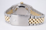 ROLEX DATEJUST TWO TONE FLAT BEZEL, CHAMPAGNE DIAMOND DIAL JUBILEE BRACELET 16203 WATCH ONLY