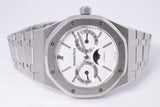 AUDEMARS PIGUET ROYAL OAK DAY DATE MOONPHASE WHITE DIAL 25594ST WITH BOX