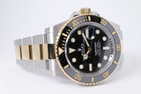 ROLEX 2023 NEW 41mm SUBMARINER TWO TONE BLACK DIAL 126613 BOX & PAPERS