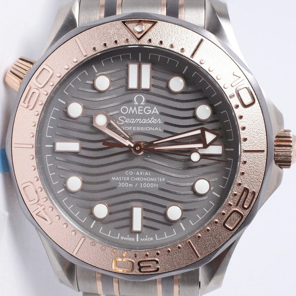 OMEGA BRAND NEW 2023 SEAMASTER TITANIUM, TANTALUM SEDNA GOLD LIMITED EDITION  210.60.42.20.99.001 BOX PAPERS
