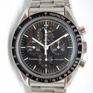 OMEGA VINTAGE 1986 MOONPHASE SPEEDMASTER MOON WATCH WITH ARCHIVE PAPERS REF 345.0809