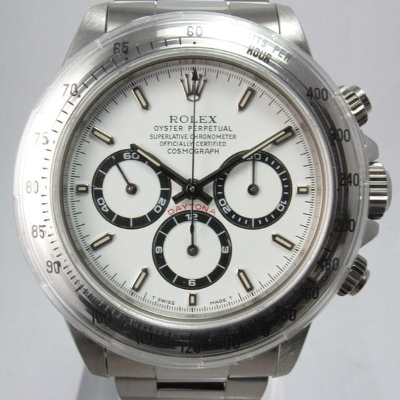 ROLEX NEW OLD STOCK UNWORN ZENITH DAYTONA COSMOGRAPH STAINLESS STEEL BOX & PAPERS 16520