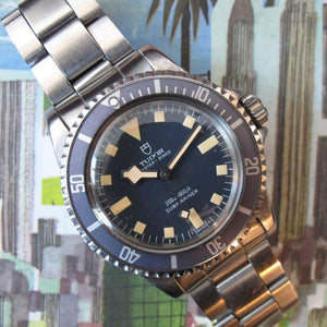 TUDOR VINTAGE OYSTER PRINCE SUBMARINER SNOWFLAKE 94010 WITH PAPERS, UNPOLISHED!