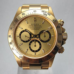 ROLEX 1998 YELLOW GOLD ZENITH DAYTONA, UNPOLISHED 16528