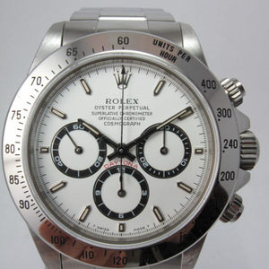 ROLEX ZENITH DAYTONA COSMOGRAPH STAINLESS STEEL WHITE DIAL UNPOLISHED 16520