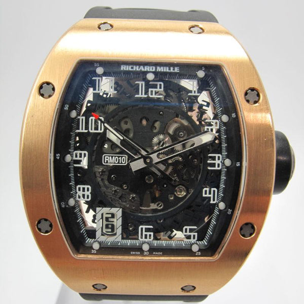 RICHARD MILLE ROSE GOLD AUTOMATIC BOX PAPERS RM010 Honolulu Time