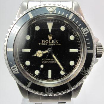 ROLEX 1964 VINTAGE 5513 ZINC SULFATE GILT UNDERLINE DIAL, POINTED GUARD, FADED FAT FONT KISSING 4 INSERT.