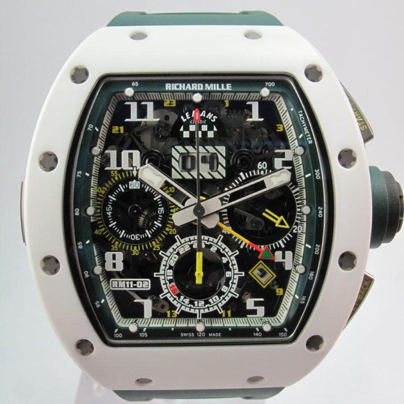 RICHARD MILLE RM11 02 LE MANS CLASSIC WHITE CERAMIC NEW UNWORN