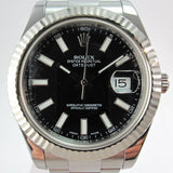 ROLEX DATEJUST II STAINLESS STEEL AND FLUTED WHITE GOLD BEZEL 116334 (ORDER)