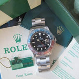 ROLEX 1971 VINTAGE GMT PEPSI 1675 MK 2 DIAL, FADED FAT FONT INSERT, COMPLETE SET, BOX & PAPERS
