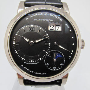 A. LANGE & SOHNE LANGE 1 MOONPHASE MINT BOX AND PAPERS 192.029