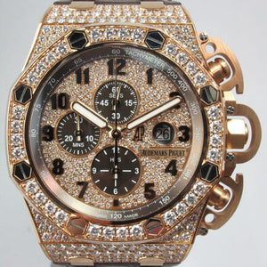 AUDEMARS PIGUET ROYAL OAK OFFSHORE T3 ROSE GOLD & PAVE DIAMONDS 26215OR.ZZ.A801CR.01