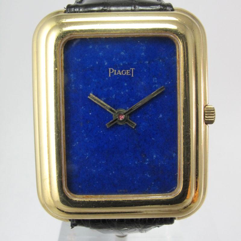 PIAGET VINTAGE 1970S YELLOW GOLD BETA 21 LAPIS LAZULI 14101