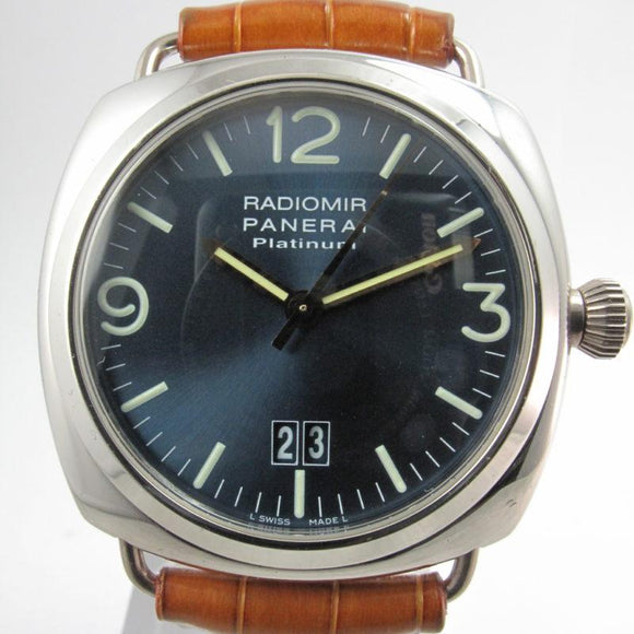 PANERAI PLATINUM RADIOMIR BLUE SUNBURST DIAL FREDERIC PIGUET CALIBER SPECIAL EDITION PAM 65