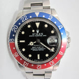 ROLEX 1986 ORIGINAL & UNPOLISHED TIFFANY GMT PEPSI 16750 (SOLD)