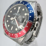 ROLEX 1986 ORIGINAL & UNPOLISHED TIFFANY GMT PEPSI 16750 (SOLD)