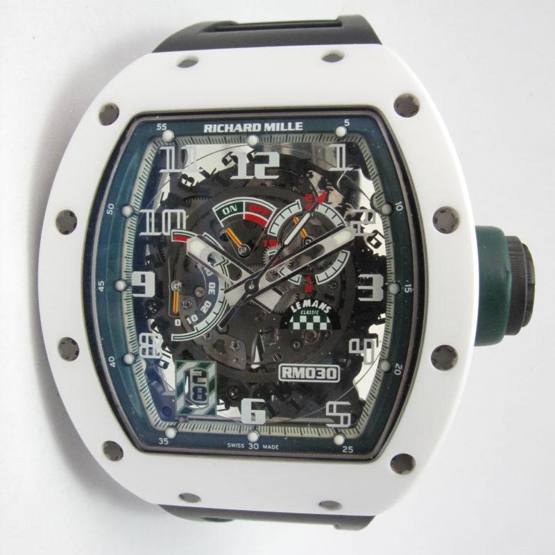 RICHARD MILLE LEMANS WHITE CERAMIC LIMITED EDITION BOX PAPERS