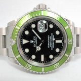 ROLEX GREEN SUBMARINER “KERMIT” MK1 DIAL FLAT 4 BEZEL Y SERIAL BOX & PAPERS 16610V 16610LV