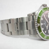 ROLEX GREEN SUBMARINER “KERMIT” MK1 DIAL FLAT 4 BEZEL Y SERIAL BOX & PAPERS 16610V 16610LV